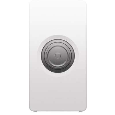 Priza Coaxiala TV Gewiss System Pura GWC20381, Ecranare Clasa A, Directa cu Trecere de Curent, 1 Modul, Alb Lucios