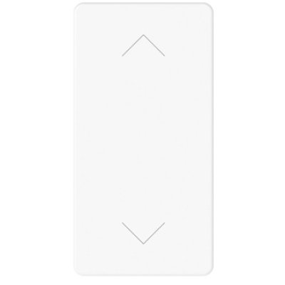 Comutator cu doua cai Gewiss System Pura GWC20559, 10AX, Simbol Sus/Jos, 1 Modul, Alb Lucios