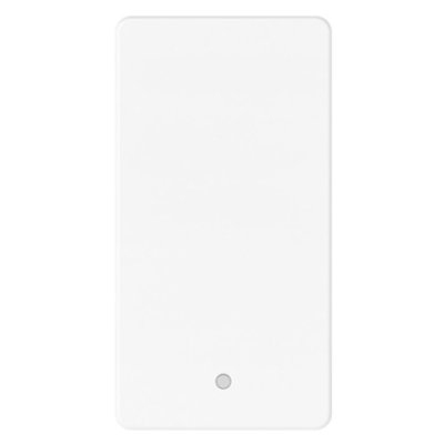 Intrerupator cu LED Gewiss System Pura GWC20572, 16AX, Iluminat cu LED Alb 230V C.A., 1 Modul, Alb Lucios