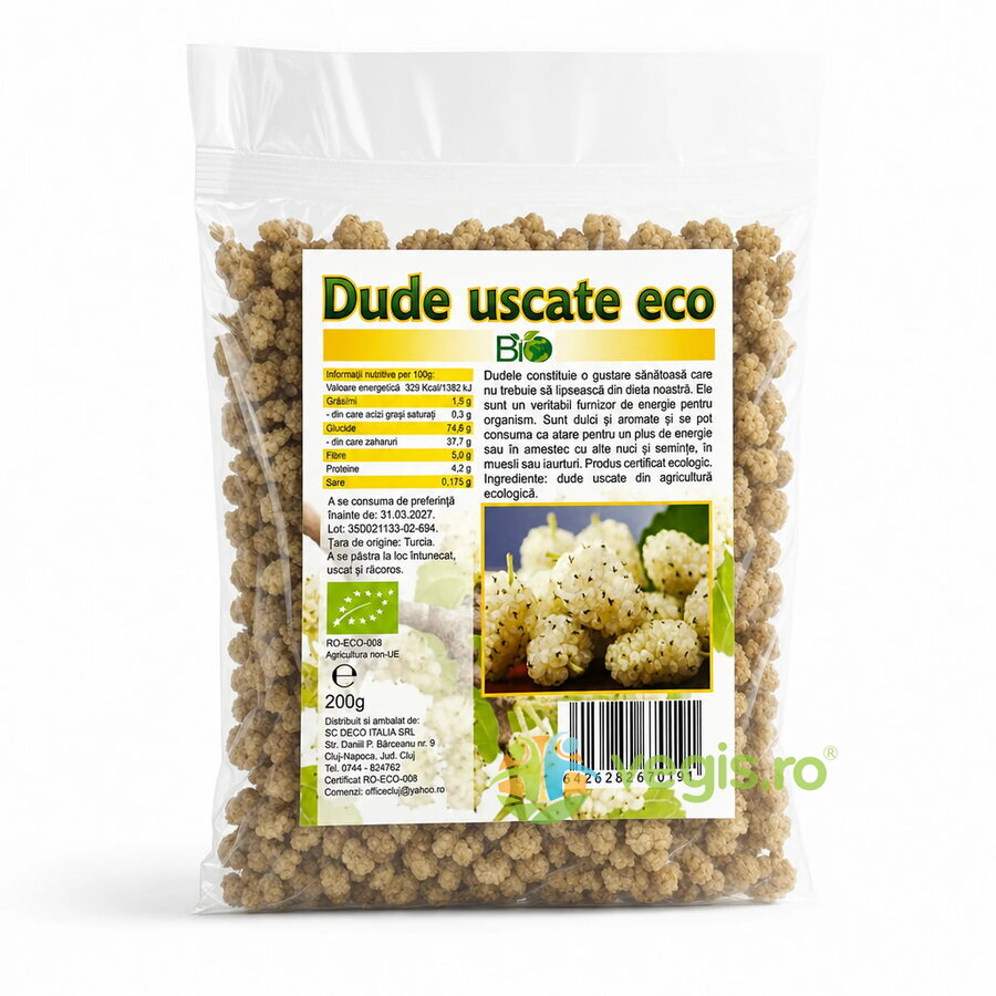 Oferte la Dude Albe Uscate Ecologice/Bio 200g