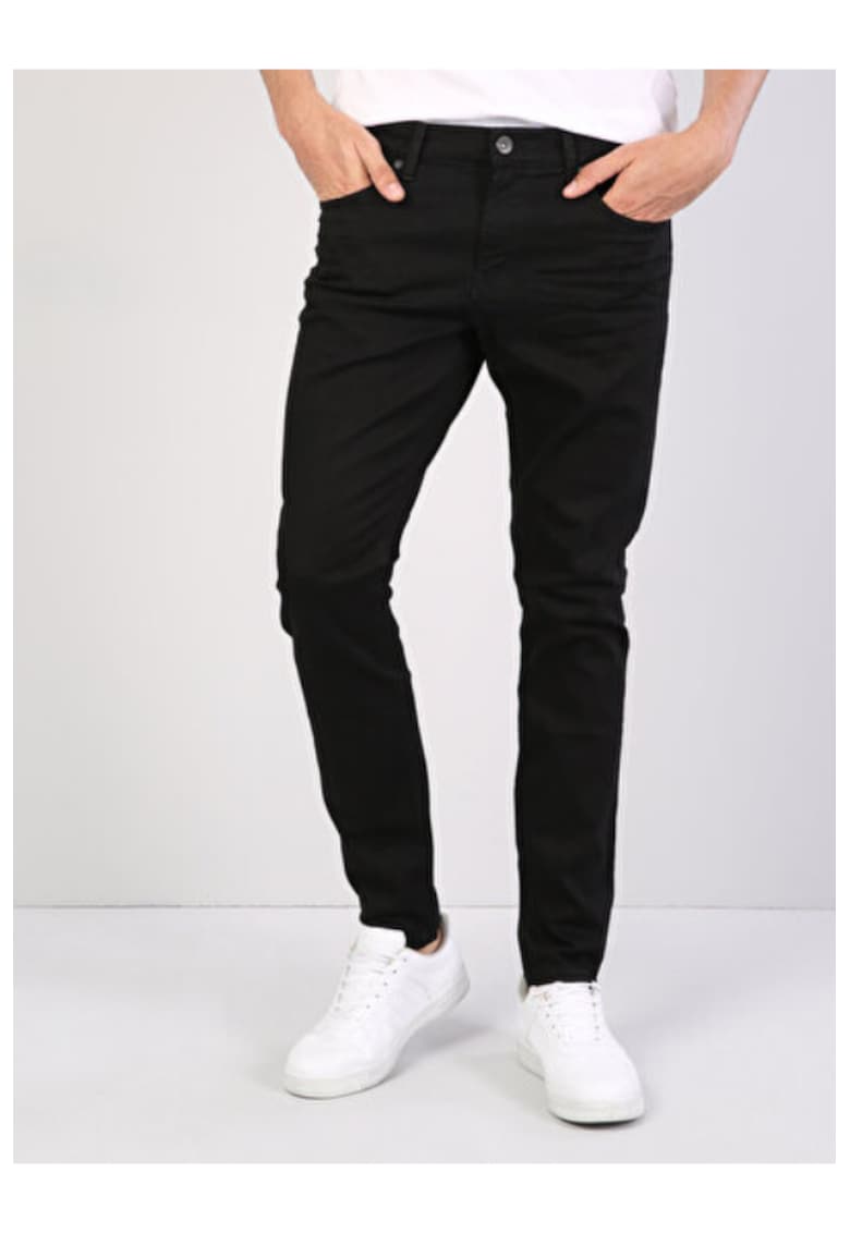Blugi barbati -  41 Danny - Talie Joasa - Bumbac - Slim fit - Negru