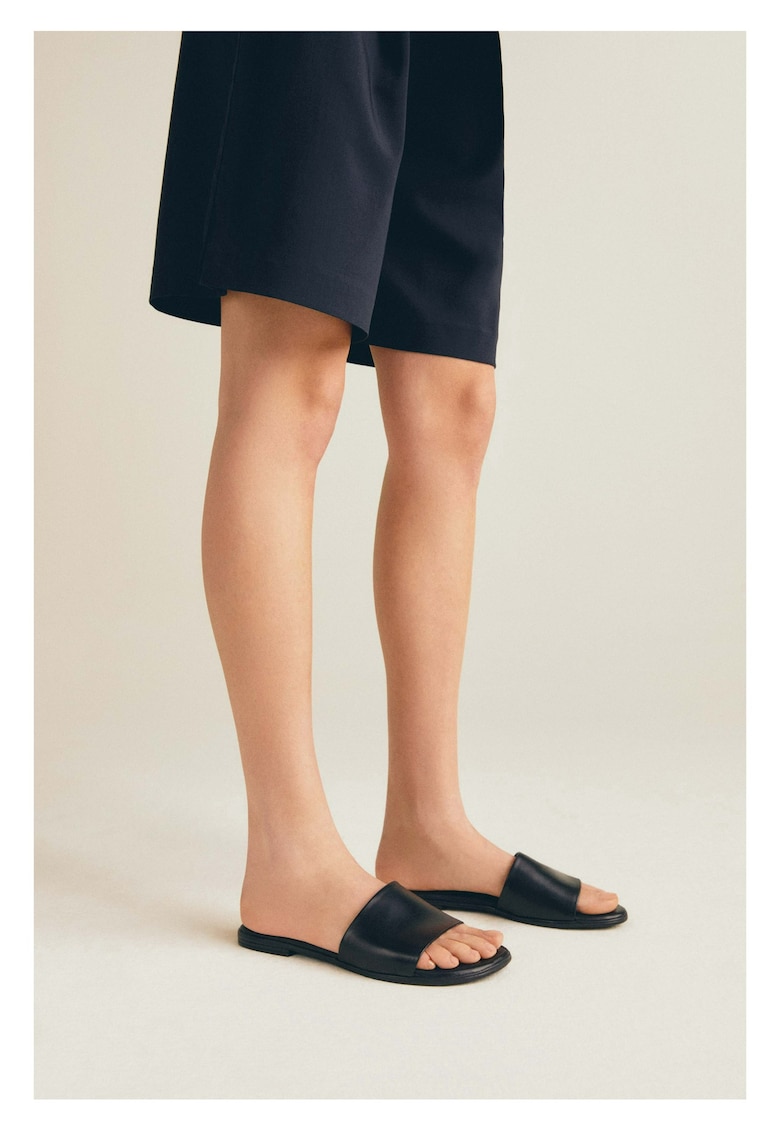 Papuci dama  5905588485186 - Piele naturala - 42 EU - Negru