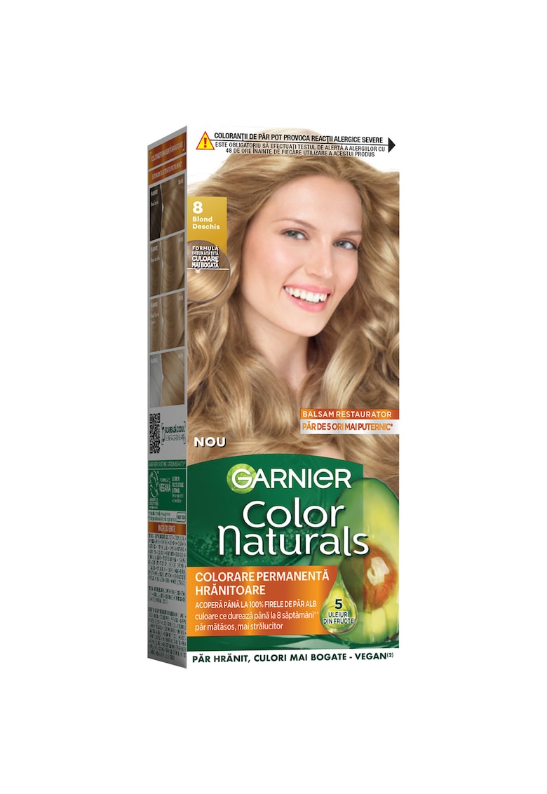 Vopsea de par permanenta cu amoniac  Color Naturals - 110 ml - Blond Deschis