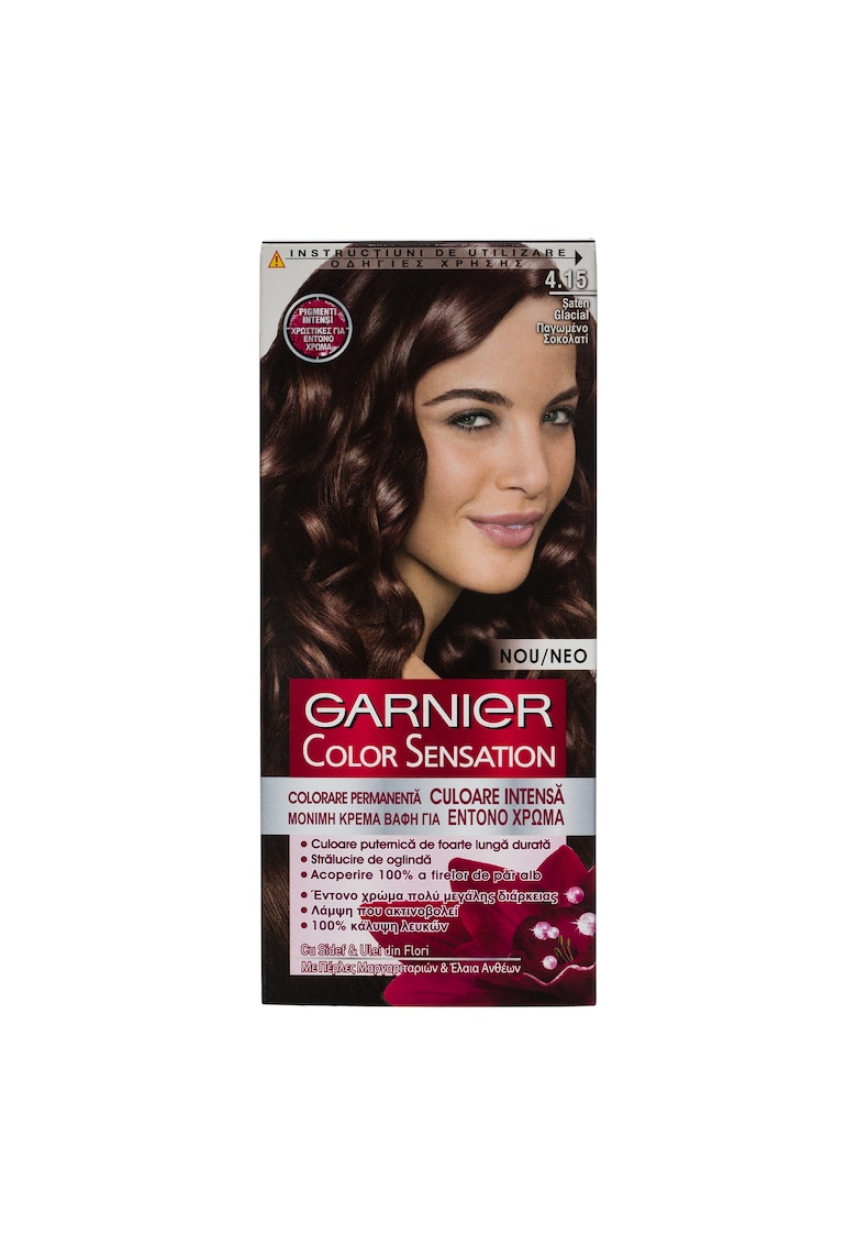 Vopsea de par permanenta cu amoniac  Color Sensation - 110 ml - Saten Glacial