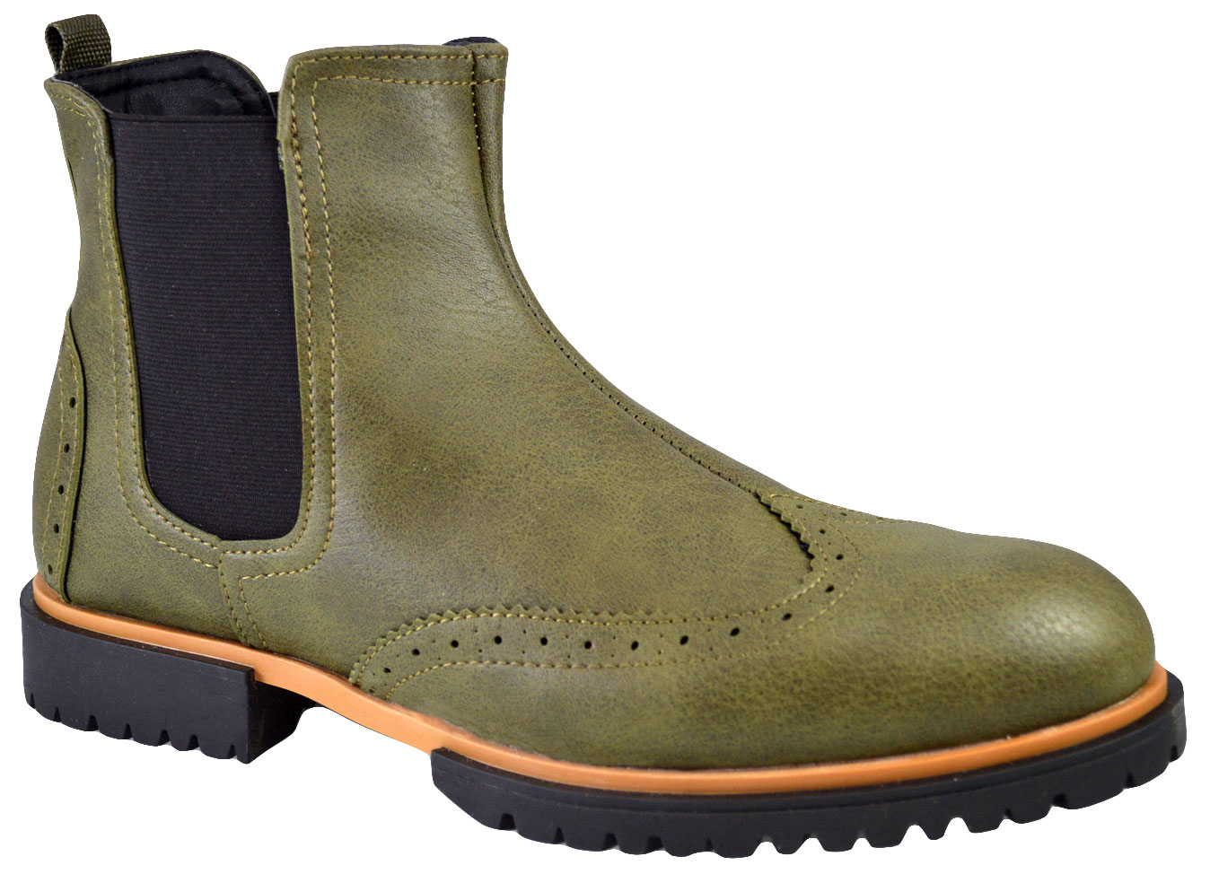 Oferte la Ghete Barbati Kaki Chelsea Brogue