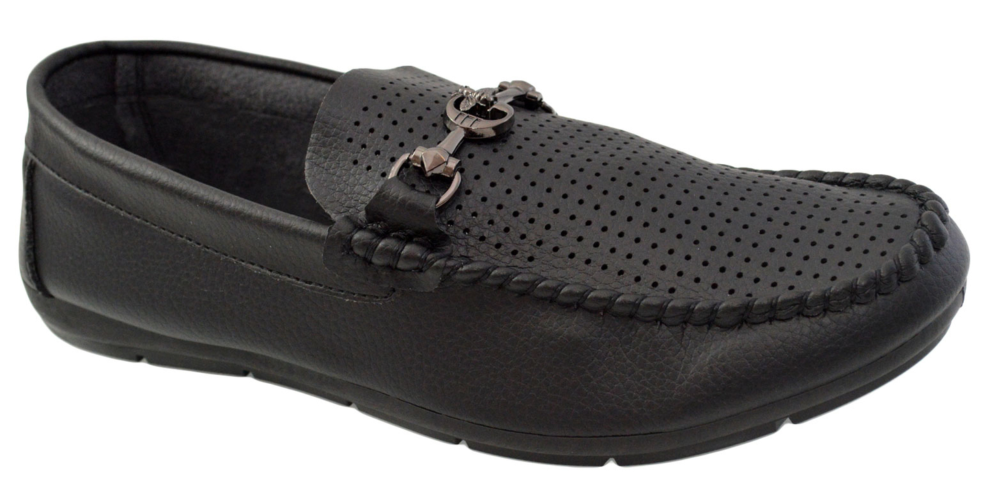 Oferte la Mocasini pentru Barbati, Negri, cu catarama si perforati - Corner