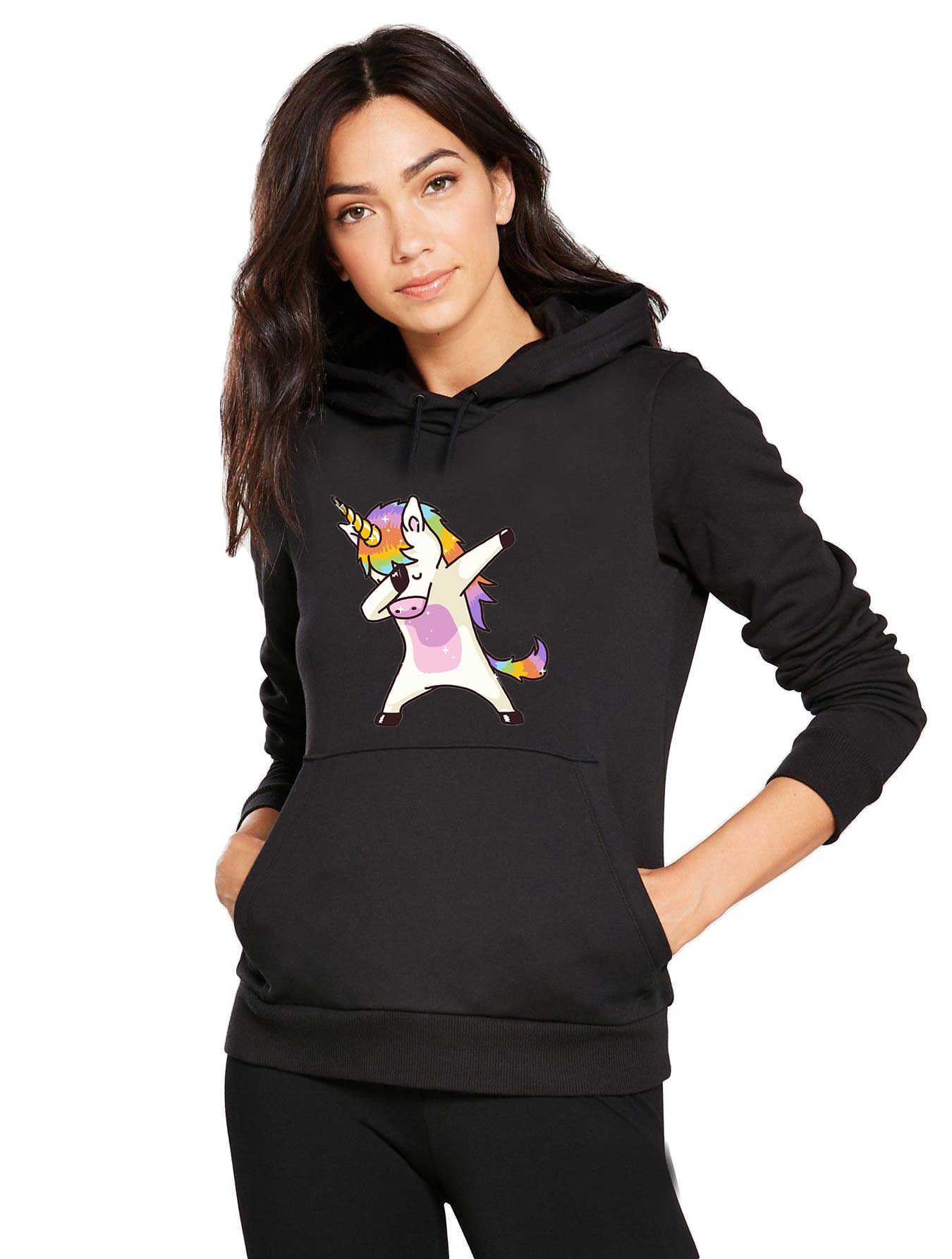 Oferte la Hanorac dama negru - Cool Unicorn