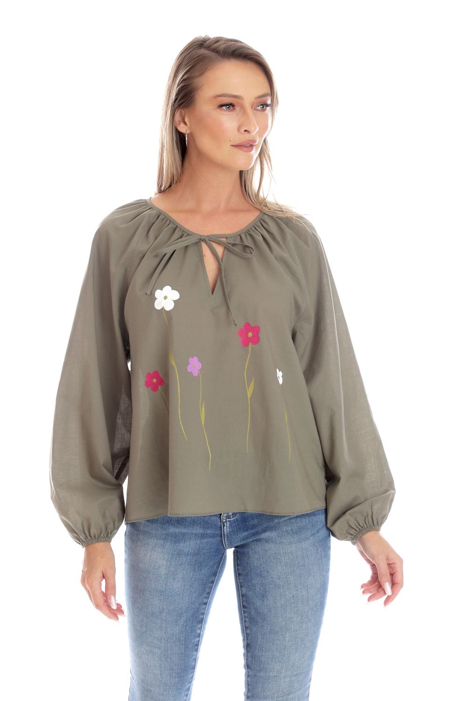 Oferte la Bluza Dama, Eranthe, Boho, stil IE cu Pictura Realizata Manual V357