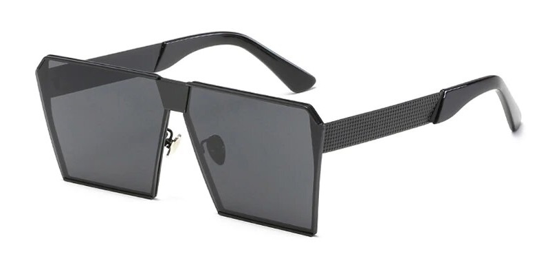Oferte la Ochelari de soare Rectangular Plat Oglinda Negri