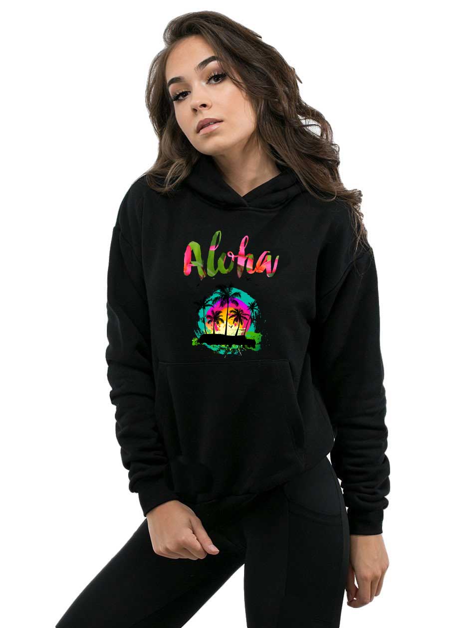 Oferte la Hanorac dama negru - Aloha Exotic