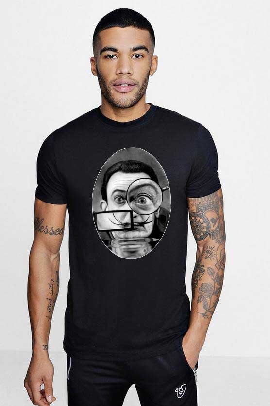 Oferte la Tricou barbati negru - Dali - The Watcher