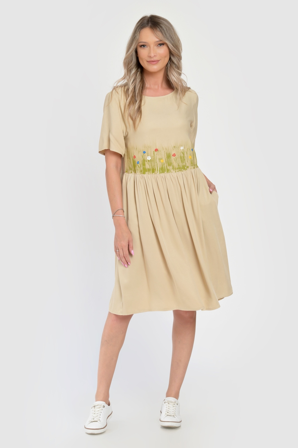Oferte la Rochie Medie V288, cu model Floral