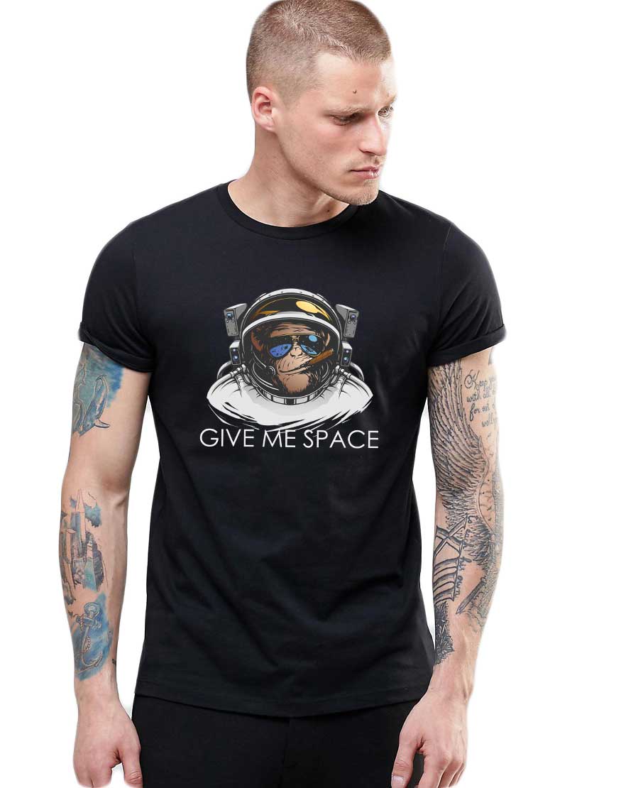 Oferte la Tricou barbati negru - Give me space