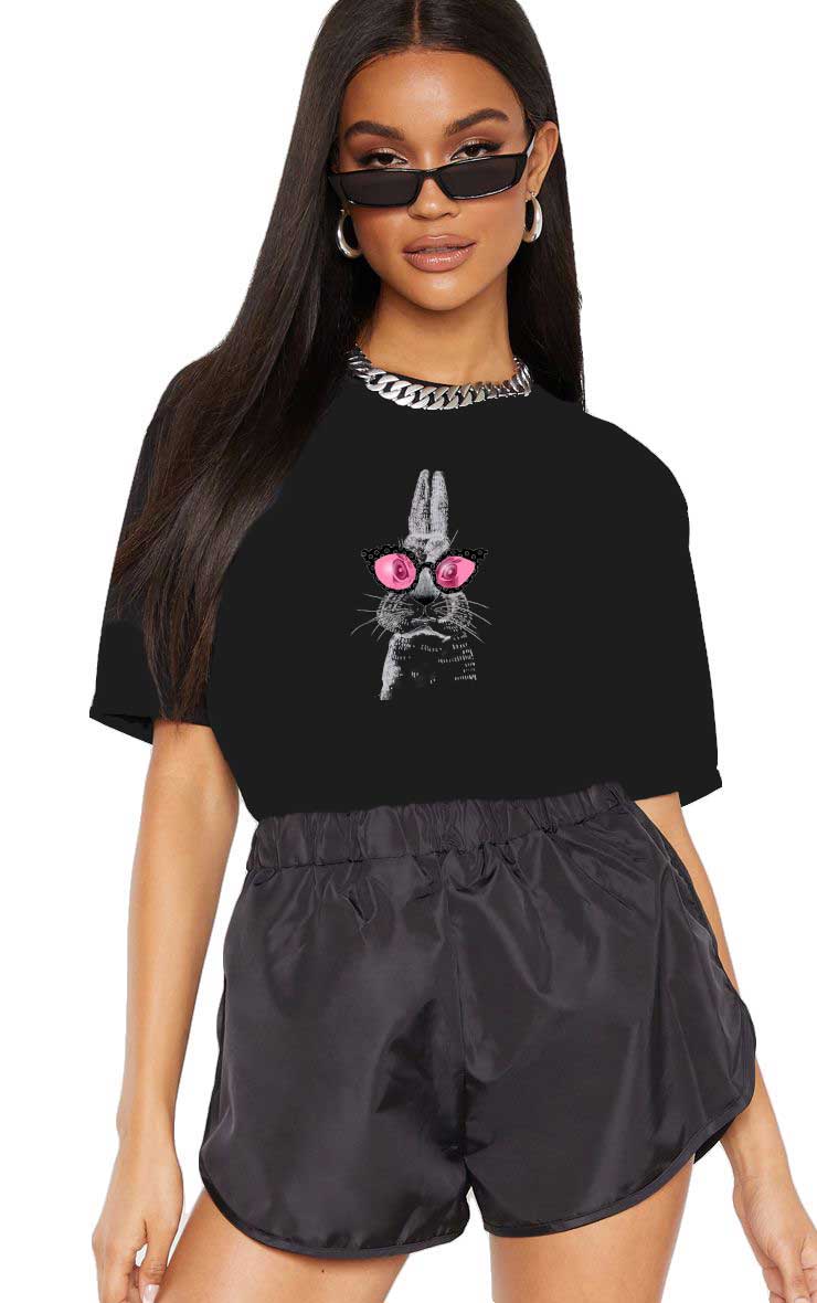 Oferte la Tricou dama negru - Bunny Fashion