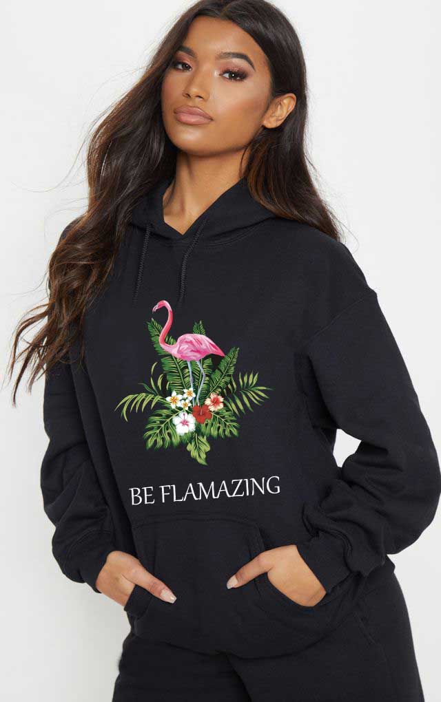 Oferte la Hanorac dama negru - Be Flamazing