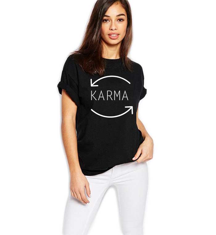 Oferte la Tricou dama negru - Karma