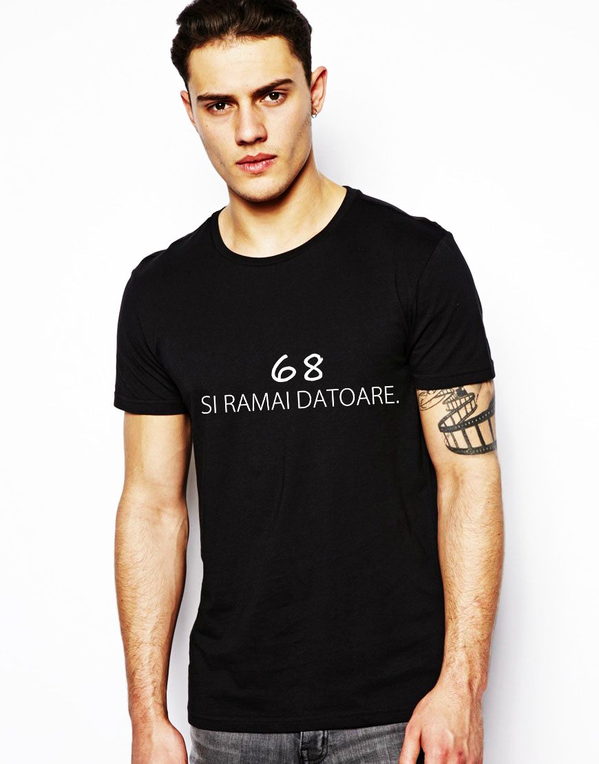 Oferte la Tricou barbati negru 68 si ramai datoare