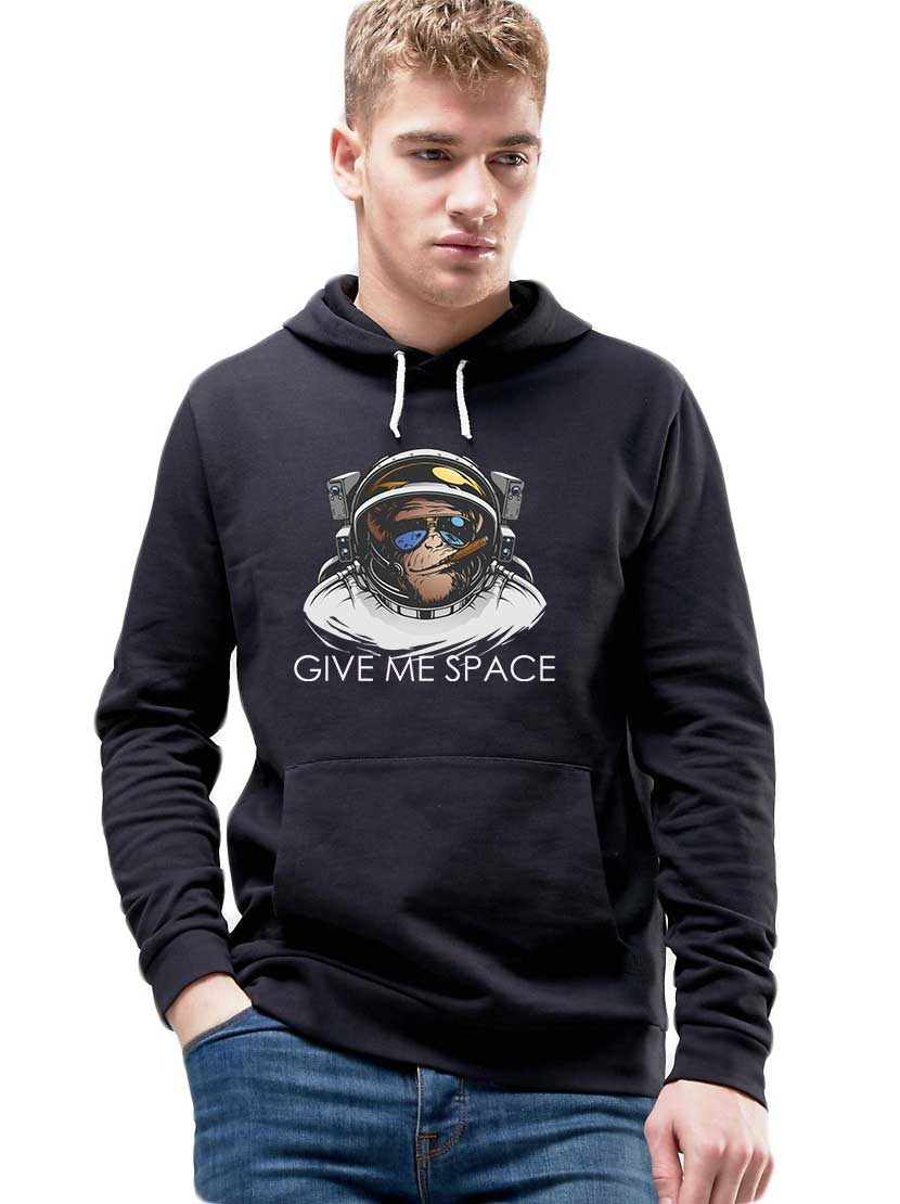 Oferte la Hanorac Barbati Negru - Give me space