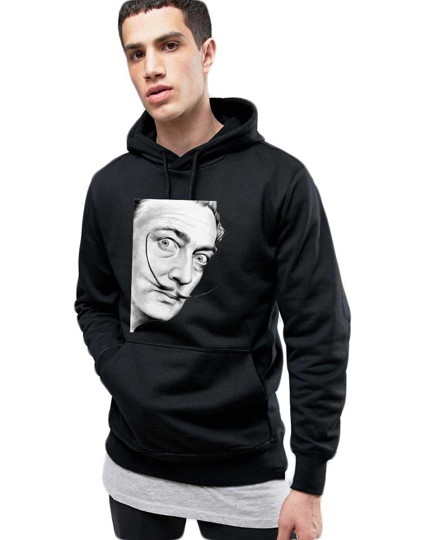 Oferte la Hanorac Barbati Negru - Dali - Portret 