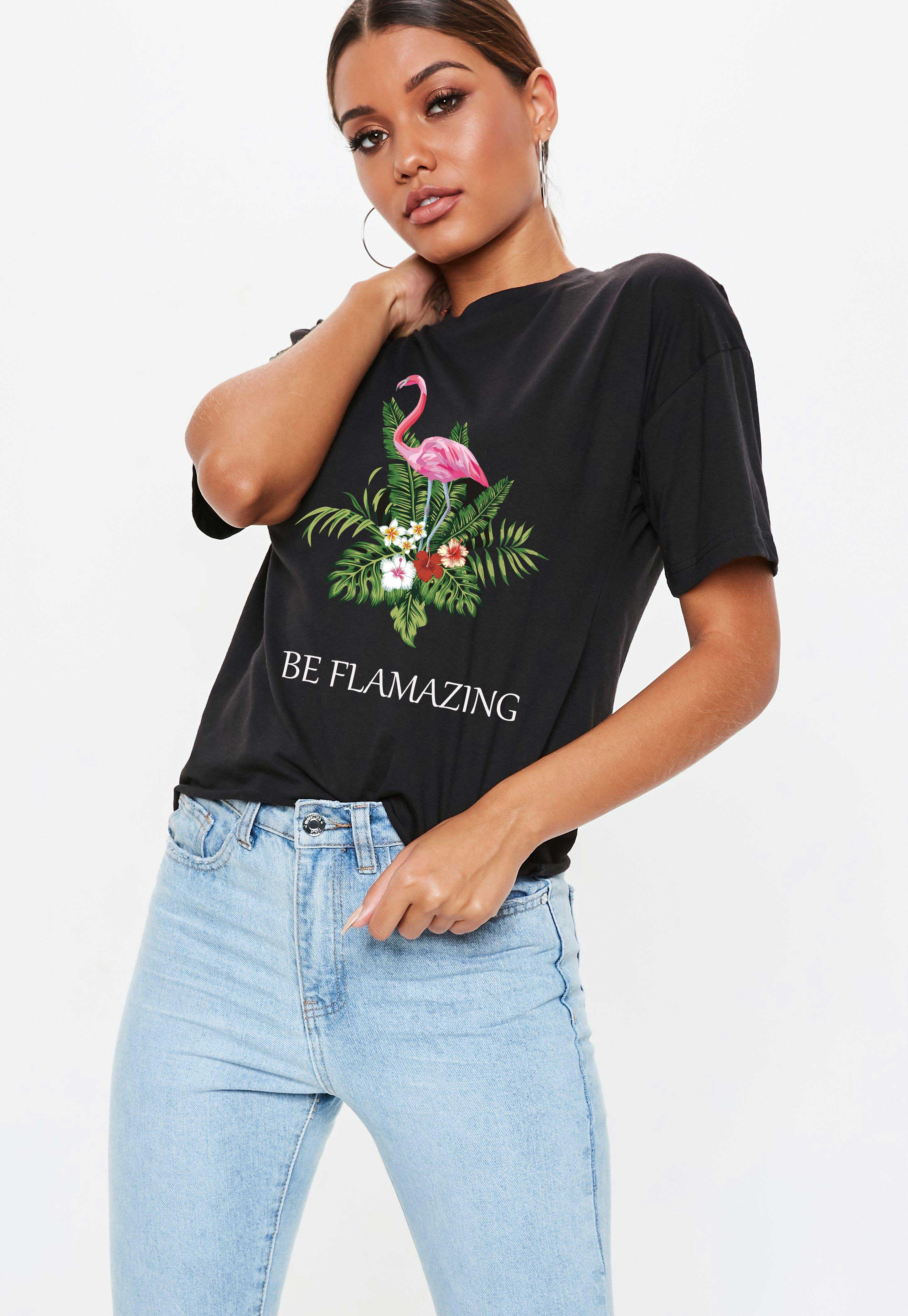 Oferte la Tricou dama negru - Be Flamazing