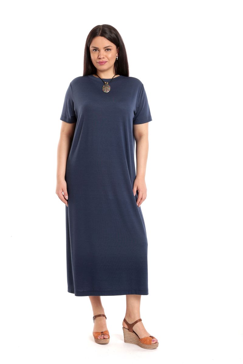 Oferte la Rochie Dama Lunga Tricot, Bleumarin inchis din Viscoza