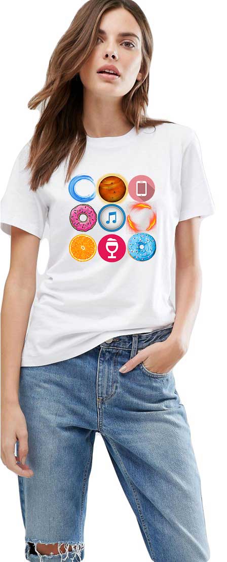 Oferte la Tricou dama alb - Circle