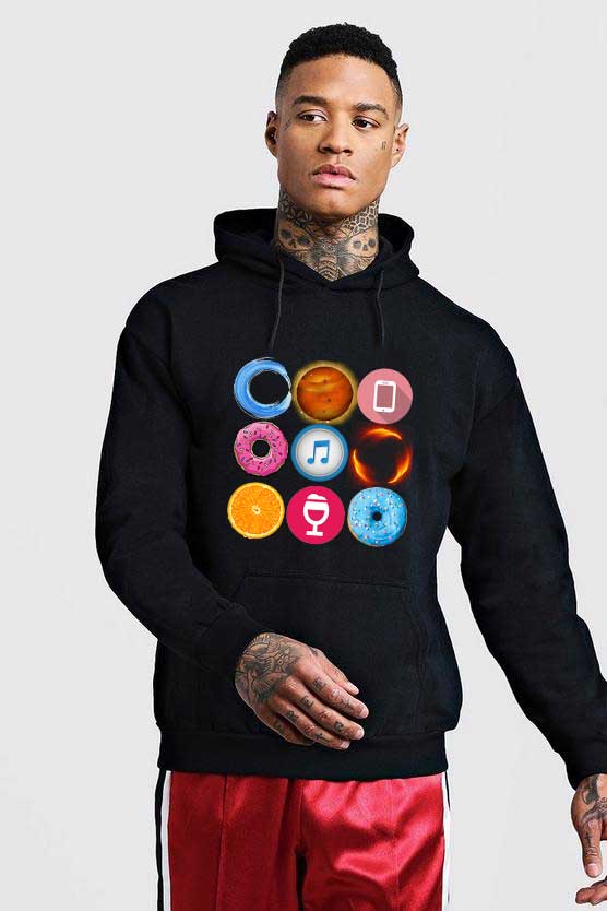 Oferte la Hanorac Barbati Negru - Circle