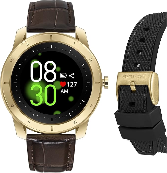 Ceas Smartwatch Barbati, Kenneth Cole, New York KCWGD2174062, Set cu Bratara suplimentara