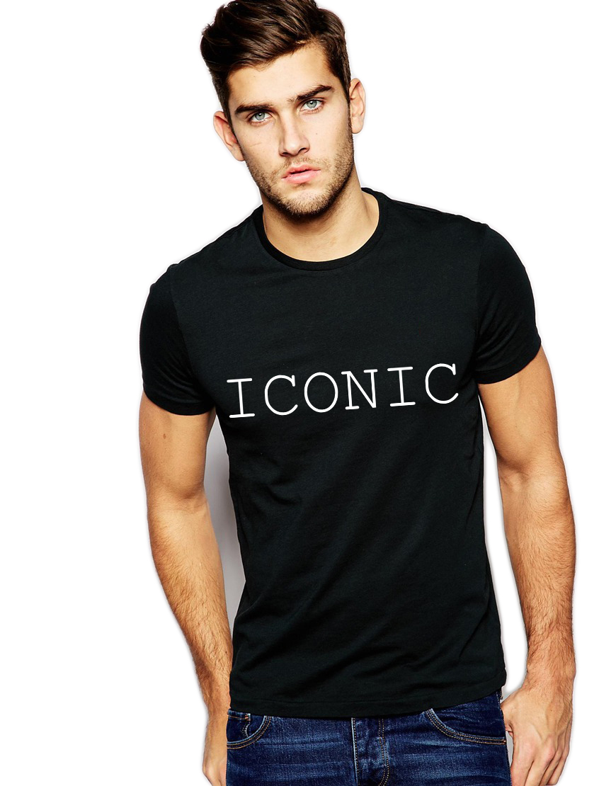 Oferte la Tricou negru barbati - ICONIC