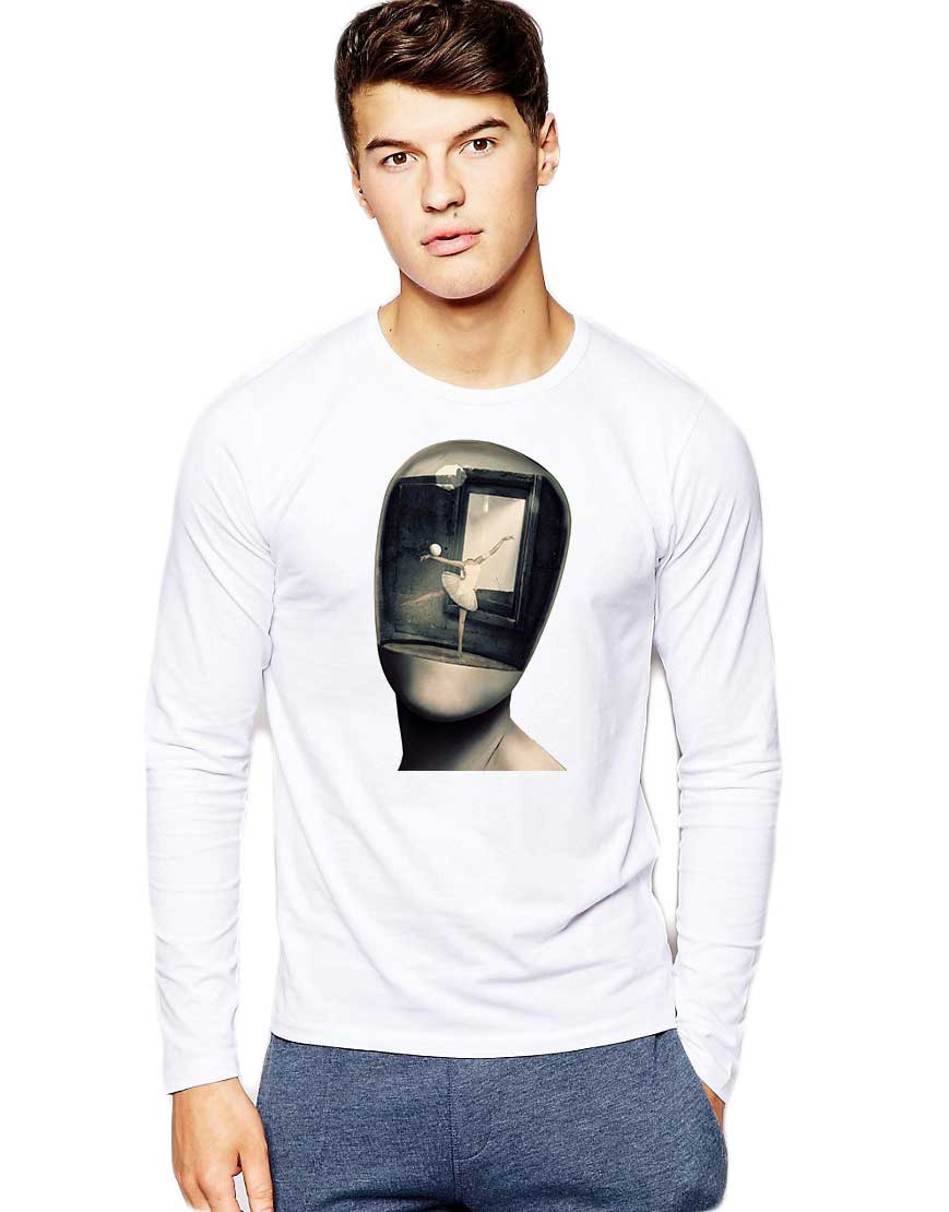 Oferte la Bluza barbati alba - Dali - Globul