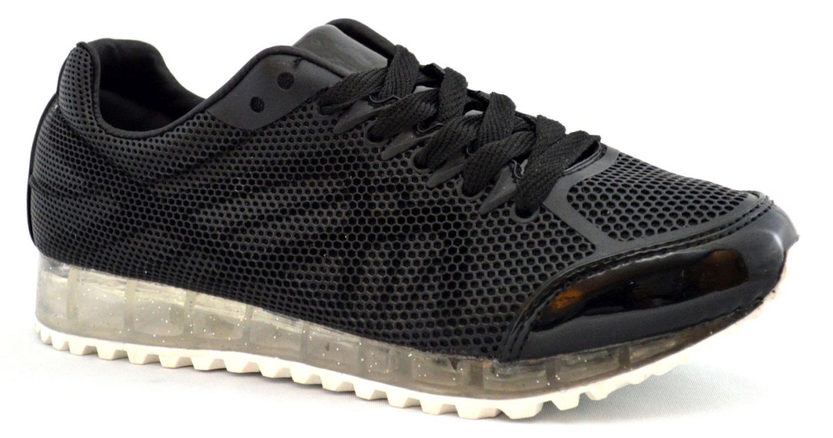 Oferte la Pantofi Negri Sport Perforati