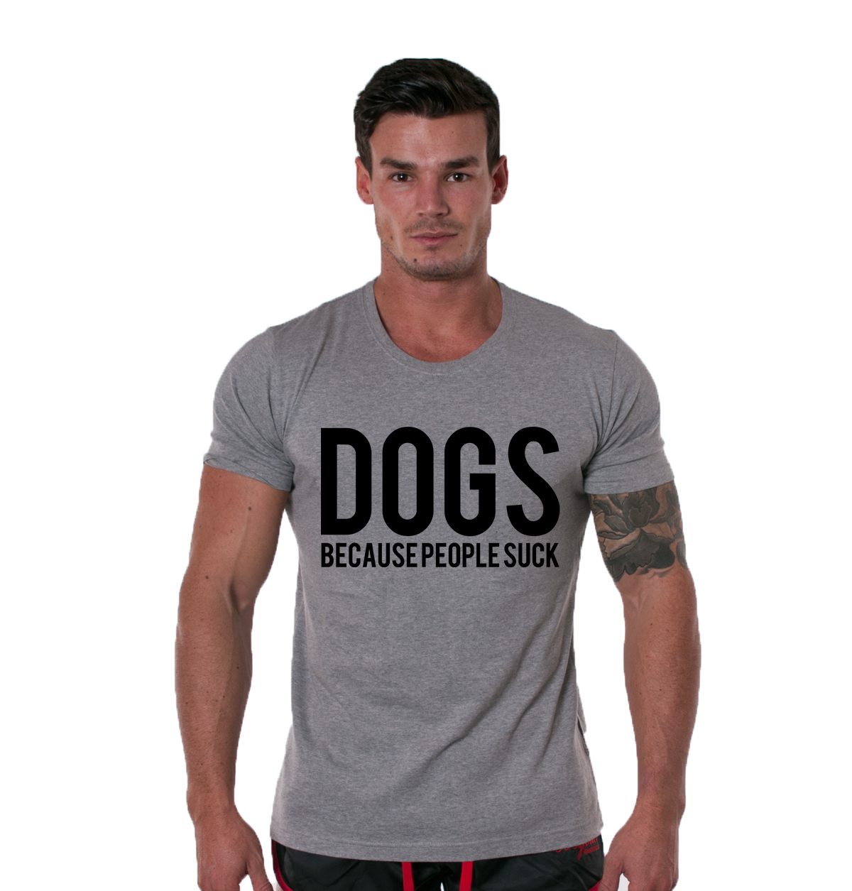 Oferte la Tricou gri barbati - Dogs