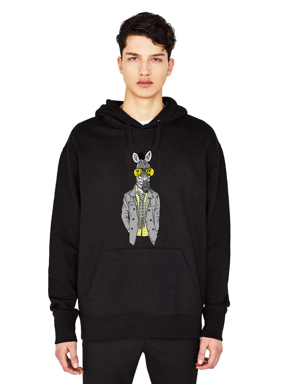 Oferte la Hanorac Barbati Negru - Zebra Fashion