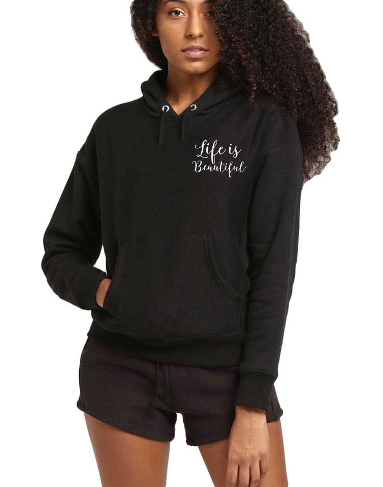 Oferte la Hanorac dama negru - Life is beautiful