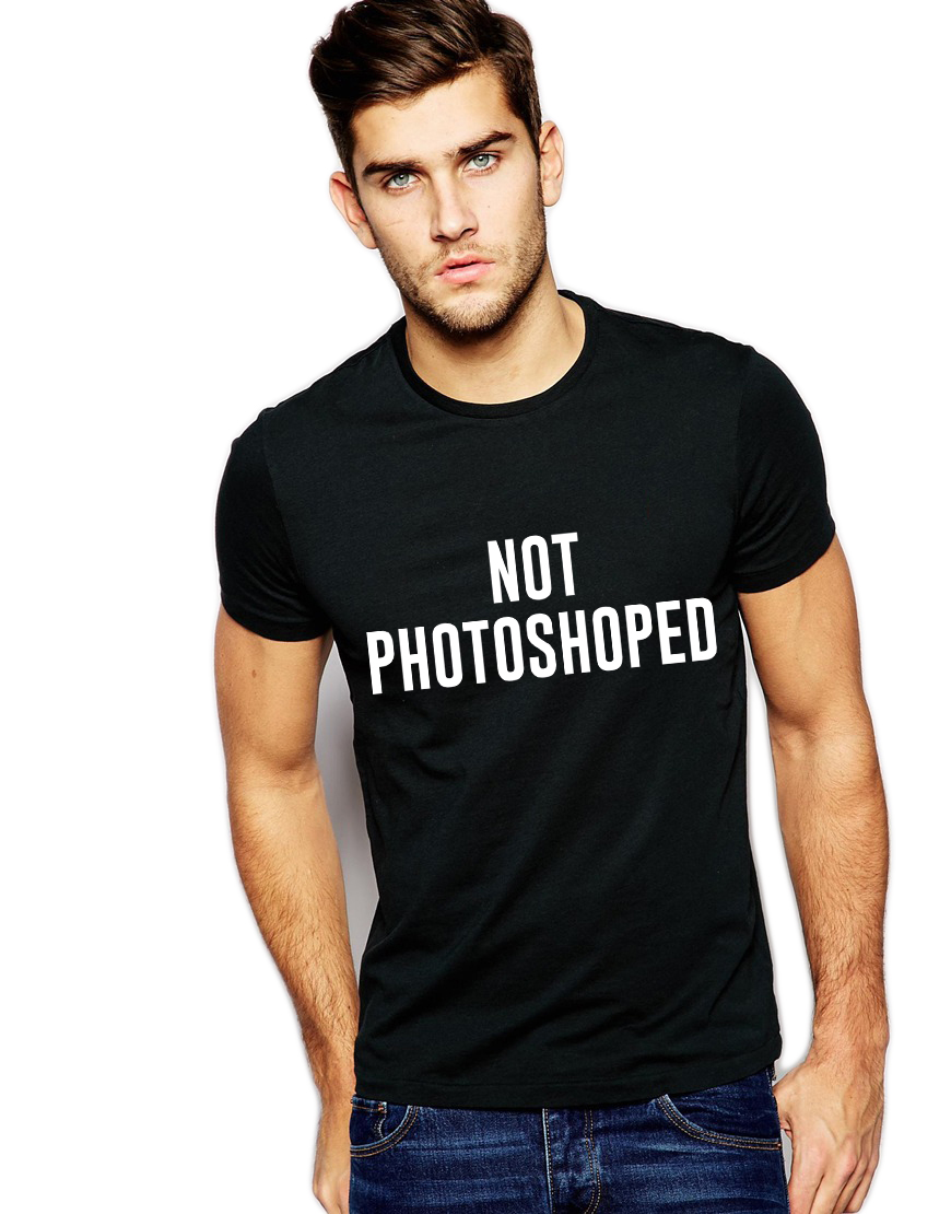 Oferte la Tricou negru barbati  - Not Photoshoped