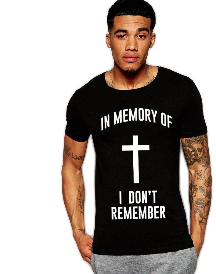 Oferte la Tricou negru barbati - In memory 