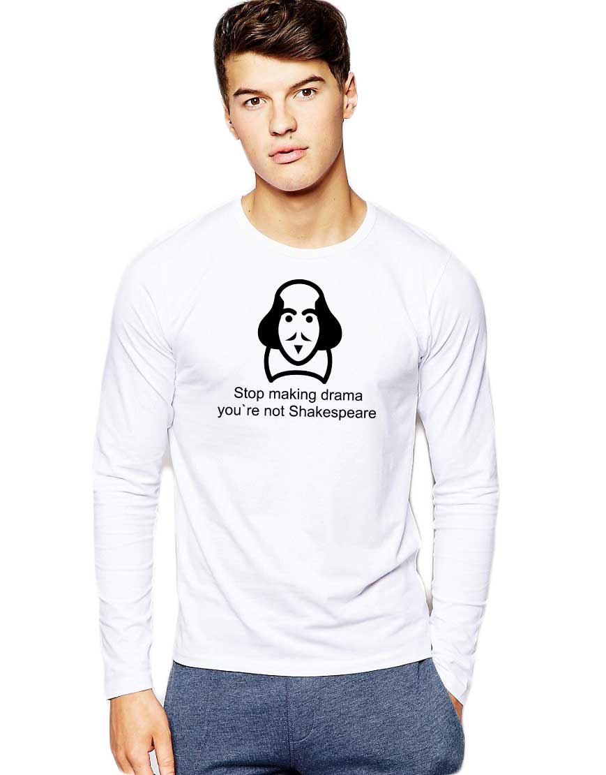 Oferte la Bluza barbati alba - Shakespeare Drama