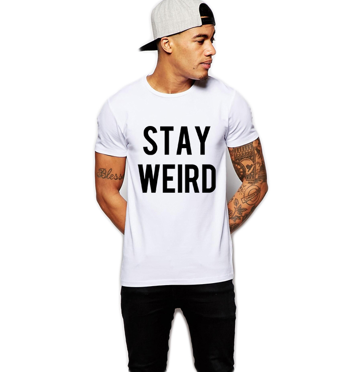 Tricou alb barbati - Stay Wired