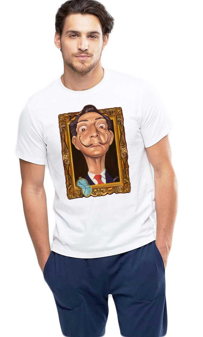 Oferte la Tricou barbati alb - Dali - Frame