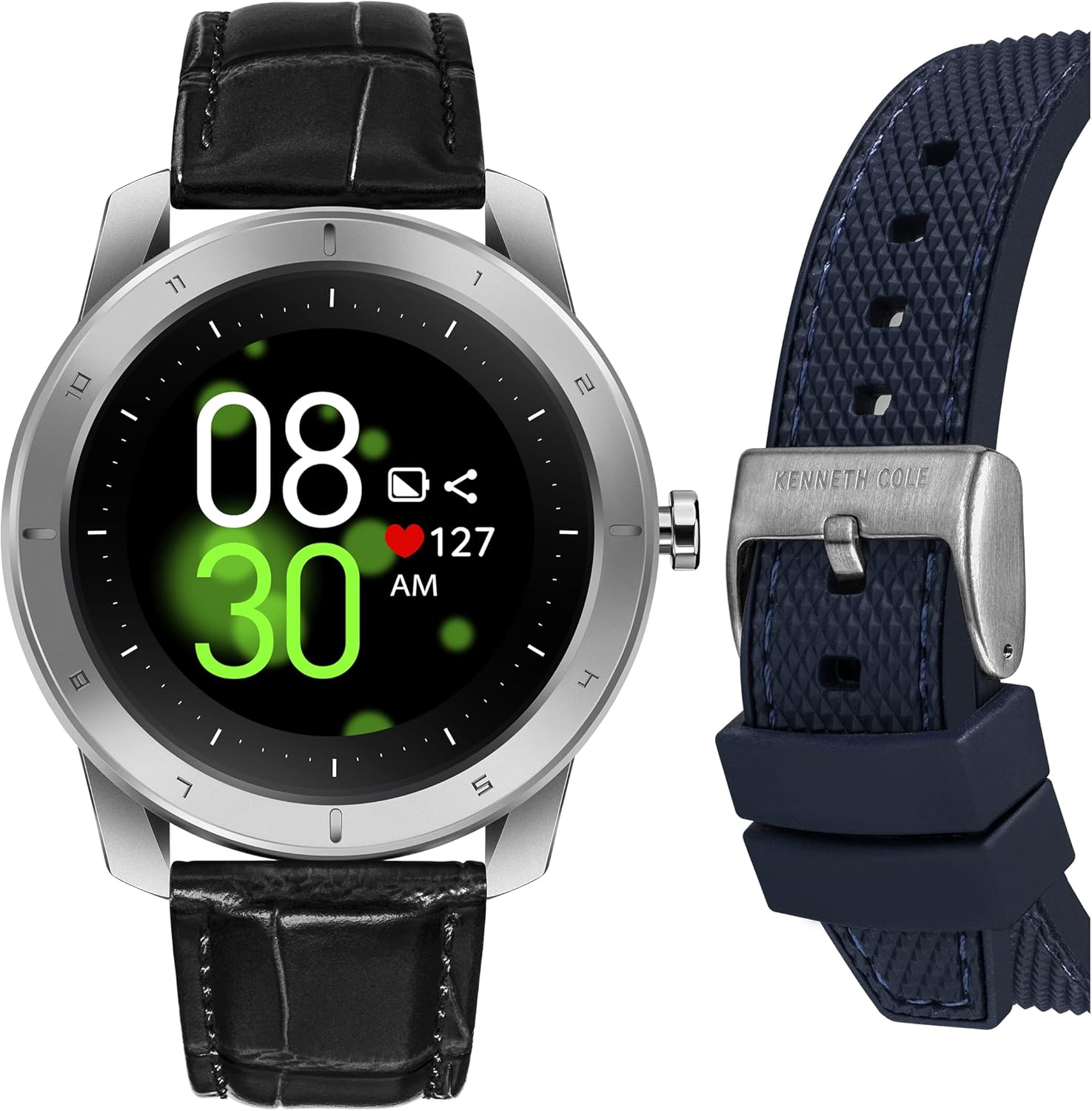 Ceas Smartwatch Barbati, Kenneth Cole, New York KCWGD2174061, Set cu Bratara suplimentara