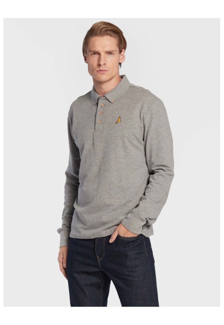 Tricou polo barbati -  301690153 - Bumbac - Gri