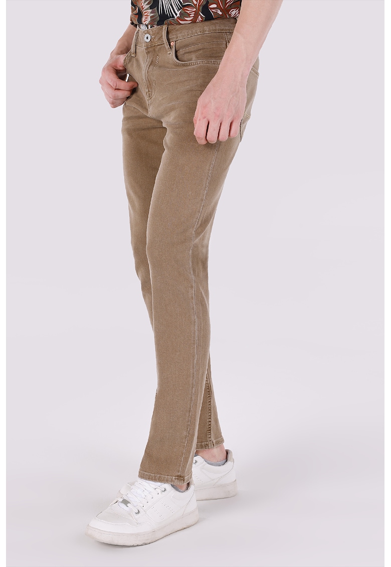 Blugi cu croiala dreapta 044 Karl - Maro camel
