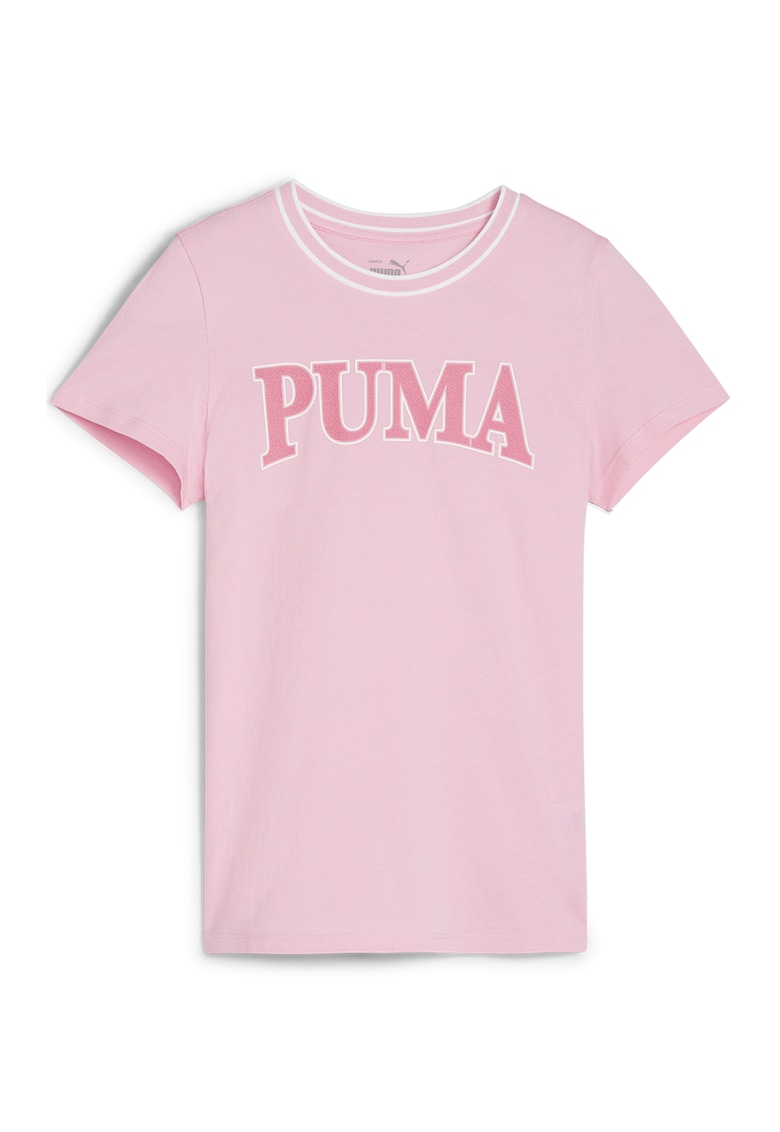 Tricou cu imprimeu logo Squad - Roz