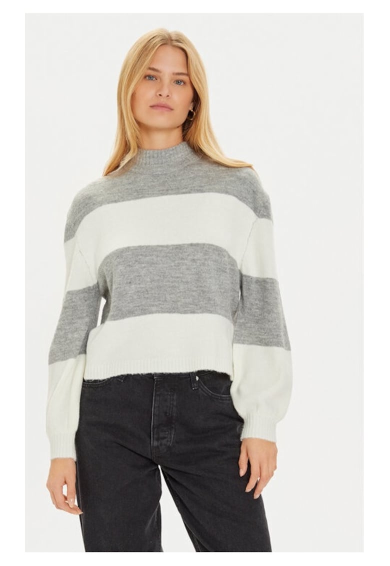 Pulover LK-230MOLLIEC Gri Loose Fit - Acril