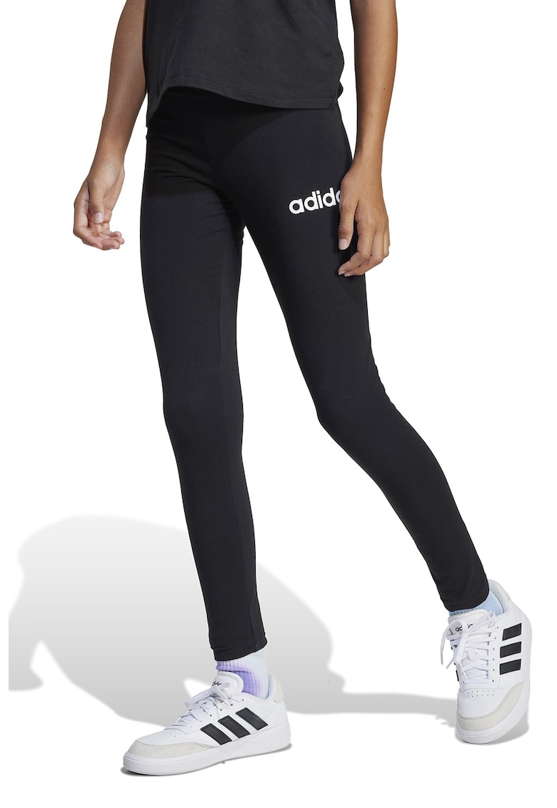Colanti cu imprimeu logo discret - Alb/Negru