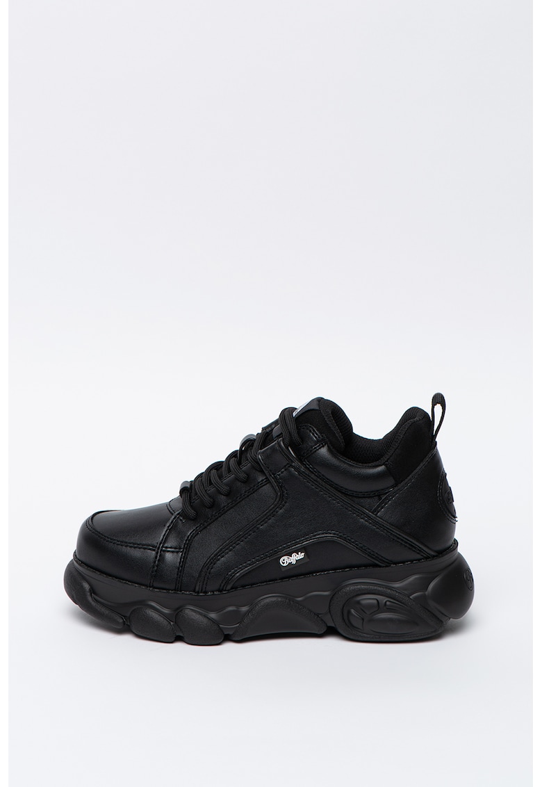Pantofi sport de piele ecologica - cu garnituri de plasa