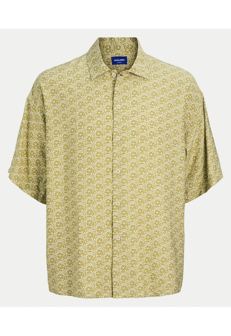 Camasa barbati Jack Jones - 12271103 - Viscoza/Nylon - 2XL INTL - Galben