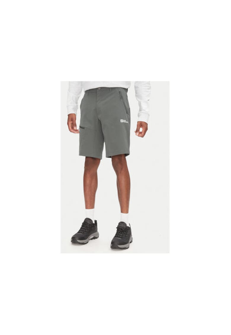 Pantaloni scurti sport barbati  A63908 - Poliester reciclat - Verde - Verde