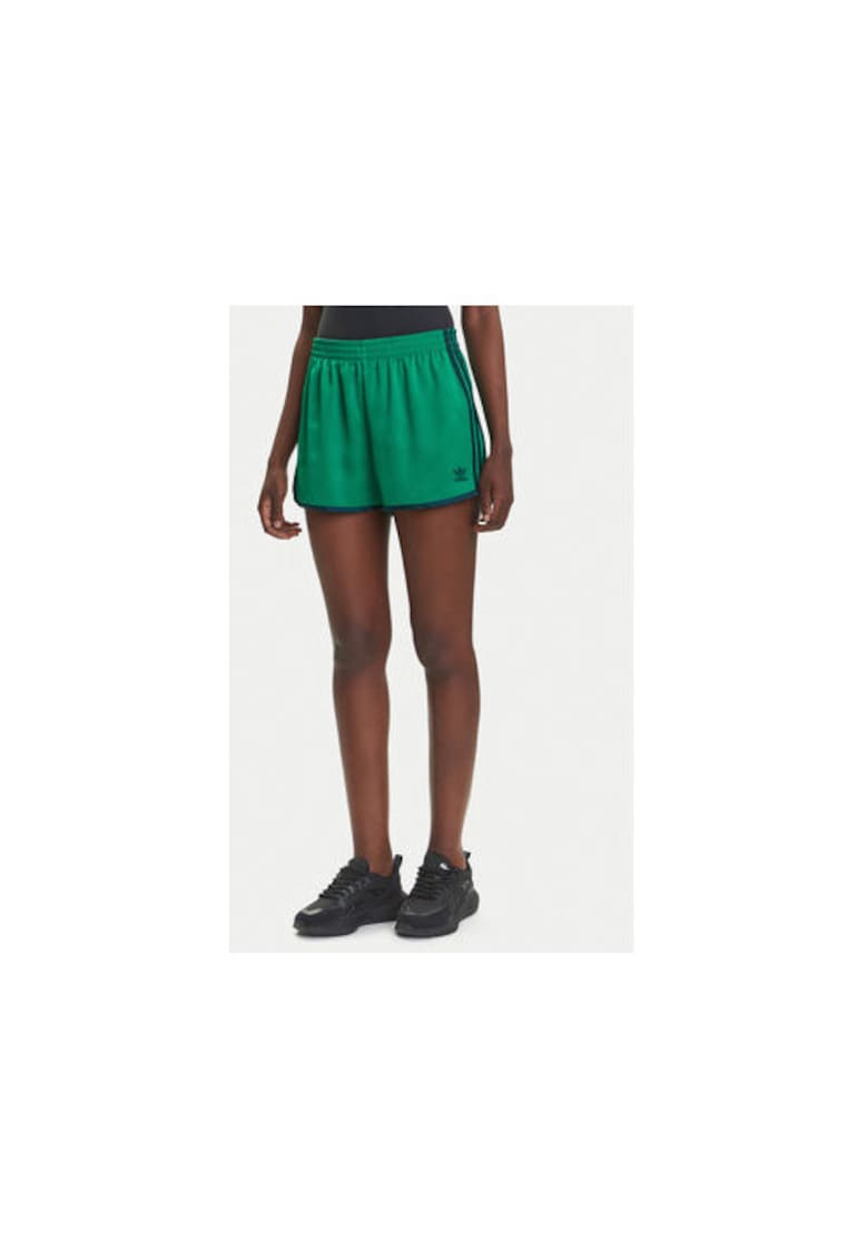 Pantaloni scurti de trening din poliester cu logo