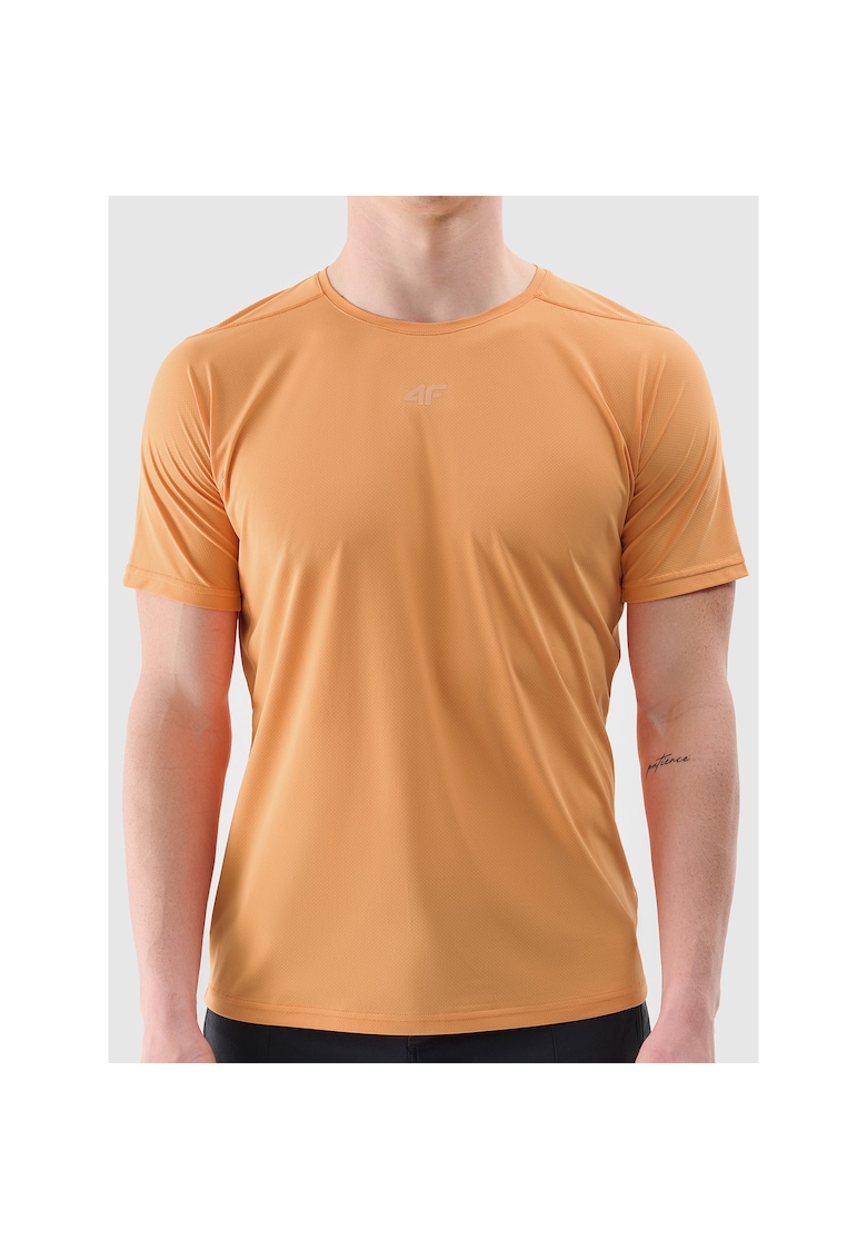 Tricou ciclism  uscare rapida - portocaliu - pentru barbati - sintetic